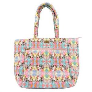 NEW LAURA PARK women's brooks avenue quilted tote bag in multi
